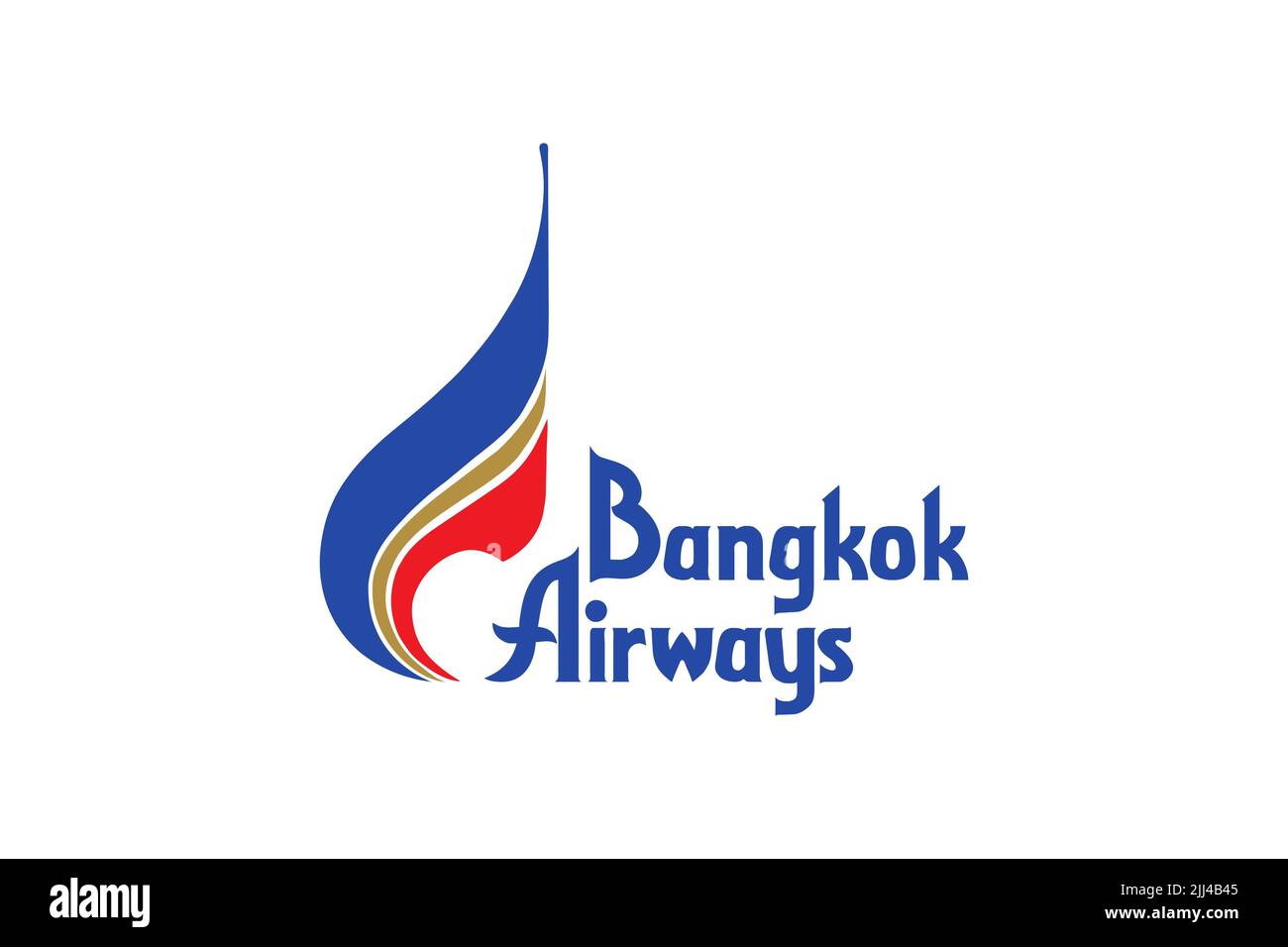 Bangkok Airways, Logo, weißer Hintergrund Stockfoto