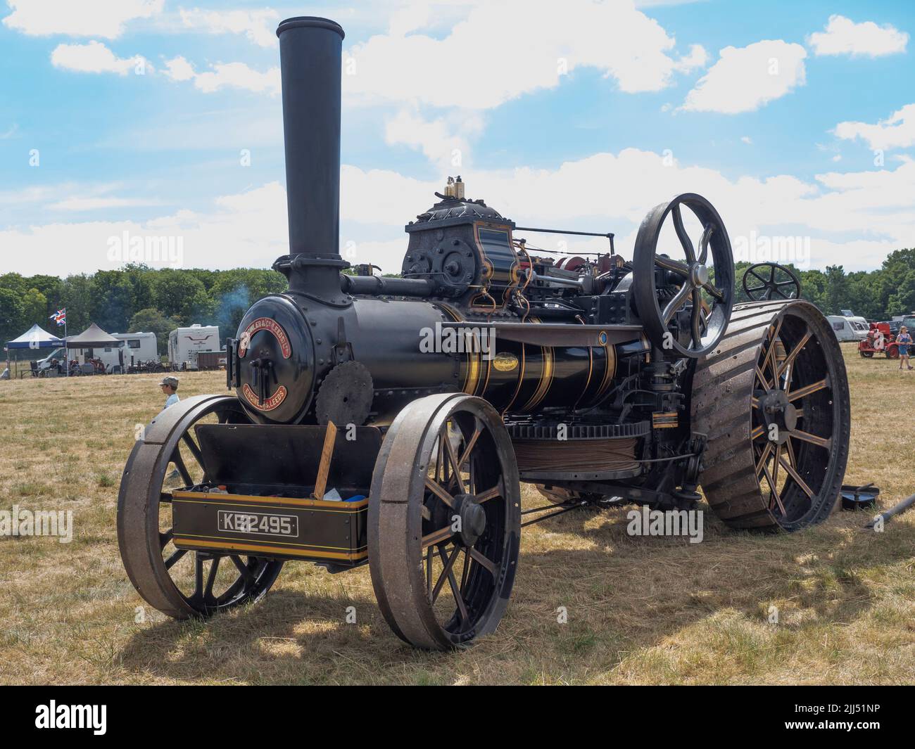 Fowler Dampflokomotive Stockfoto