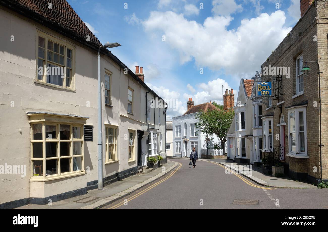 Blick auf die Straße von Maldon Essex Stockfoto