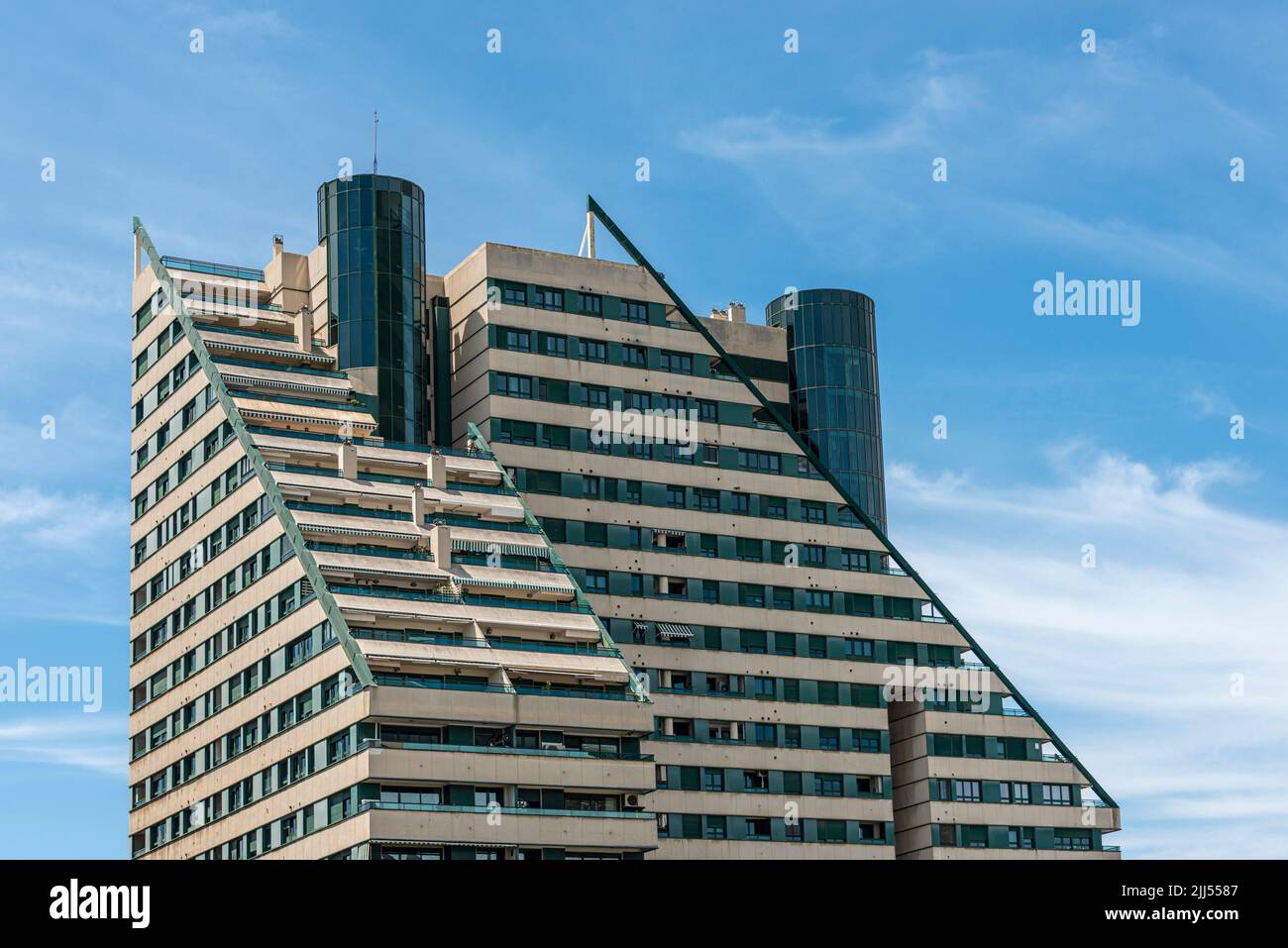 Moderner Apartmentblock in valencia, Spanien Stockfoto