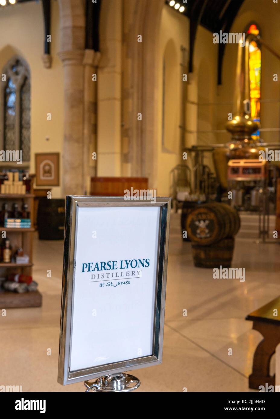 Pearse Lyons Distillery Innenraum, St. James, Dublin, Irland. Stockfoto