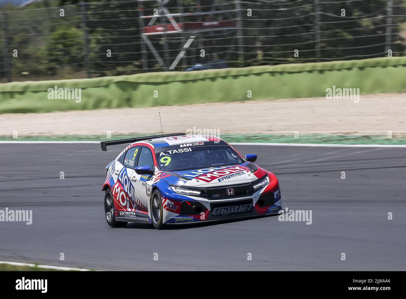 09 TASSI Attila (HUN), LIQUI MOLY Team Engstler, Honda Civic Type R TCR, Aktion während des WTCR - Race of Italy 2022, 6. Runde des FIA World Touring Car Cup 2022, auf dem Autodromo Vallelunga Piero Taruffi vom 22. Bis 24. Juli in Campagnano di Roma, Italien - Foto: GR..Gory Lenormand/DPPI/LiveMedia Stockfoto