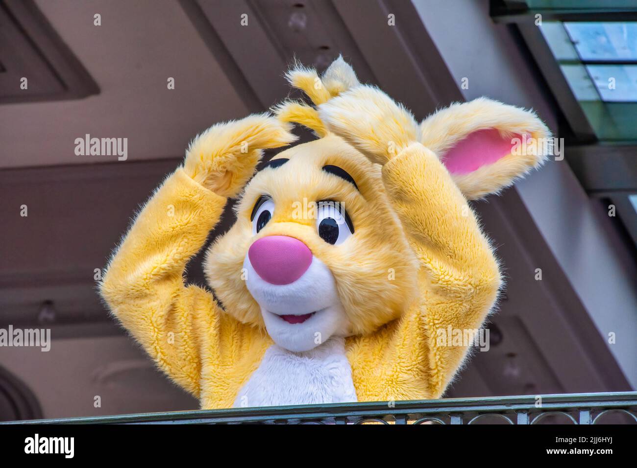 Kaninchen-Charakter im Disney Magic Kingdom Stockfoto