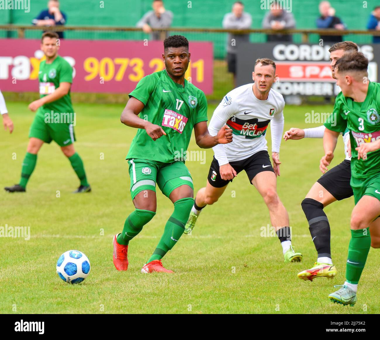 Dundela Vs Glentoran (Vor Der Saison Freundlich) Wilgar Park, Belfast, 23/07/22 Stockfoto