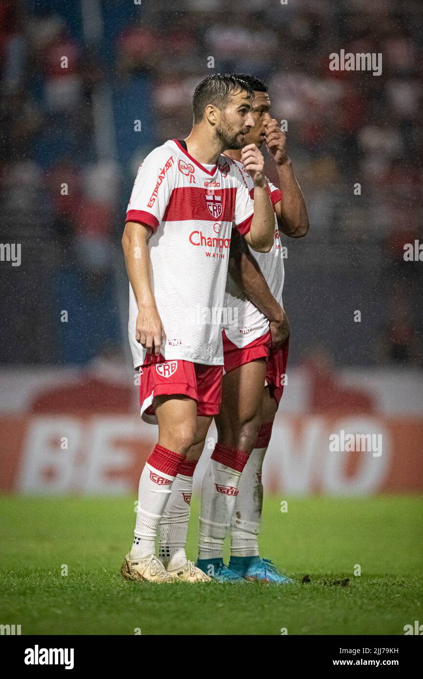 Maceio, Brasilien. 23.. Juli 2022. AL - Maceio - 07/23/2022 - BRASILIANISCHER B 2022, CRB X NOVO HORIZONTINO - Rafael Longuine CRB Spieler bei einem Spiel gegen Novorizontino im Rei Pele Stadion für die brasilianische Meisterschaft B 2022. Foto: Celio Junior/AGIF/Sipa USA Quelle: SIPA USA/Alamy Live News Stockfoto