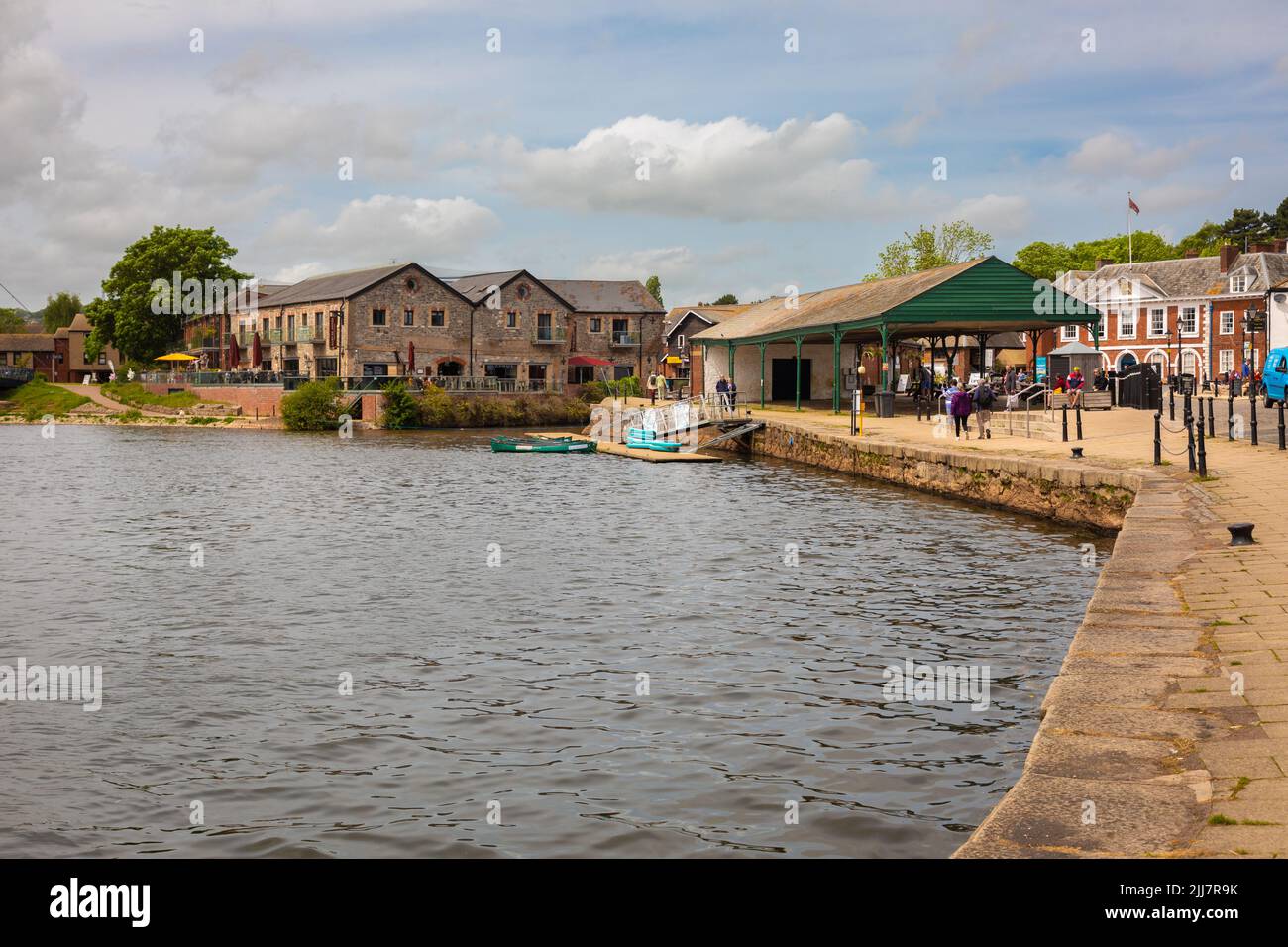 River exe in Exeter, Devon, Großbritannien Stockfoto