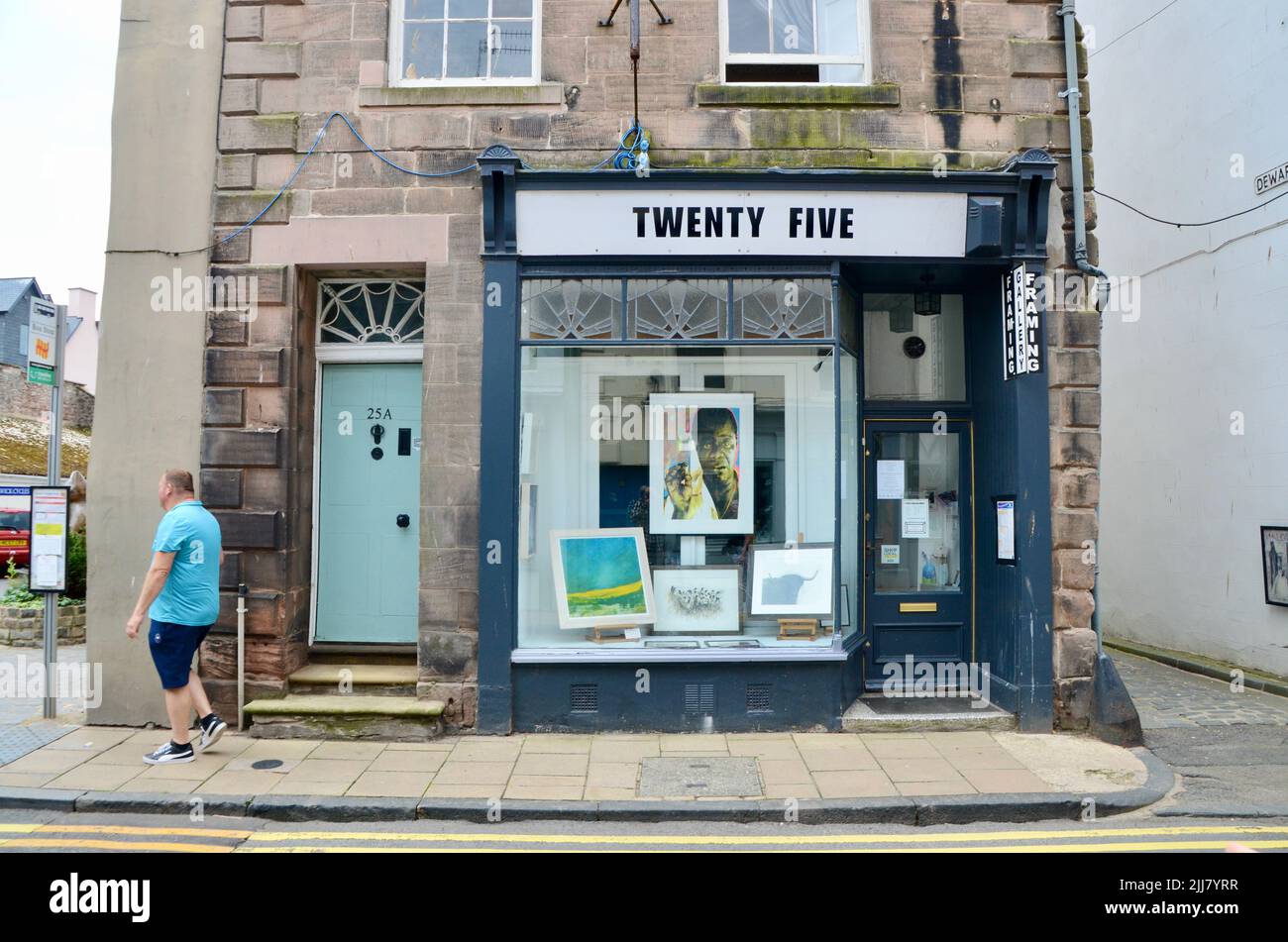 Twenty five Bridge Street Gallery northumberland england Großbritannien 2022 Stockfoto