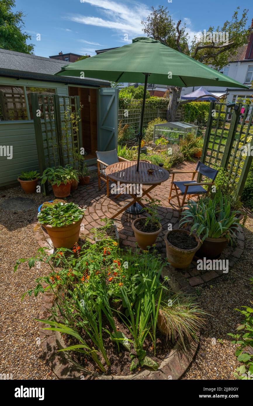 Wimbledon, London, Großbritannien. 23. Juli 2022. Gartentisch und