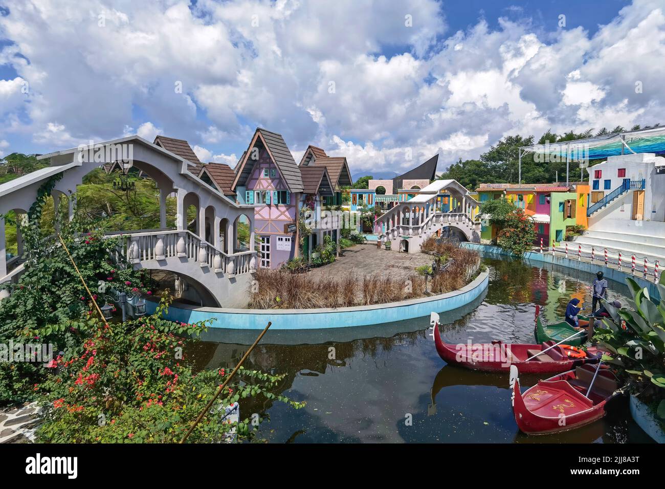 Dusun Semilir, Pleasure Park, Bawen, Semarang, Indonesien Stockfoto