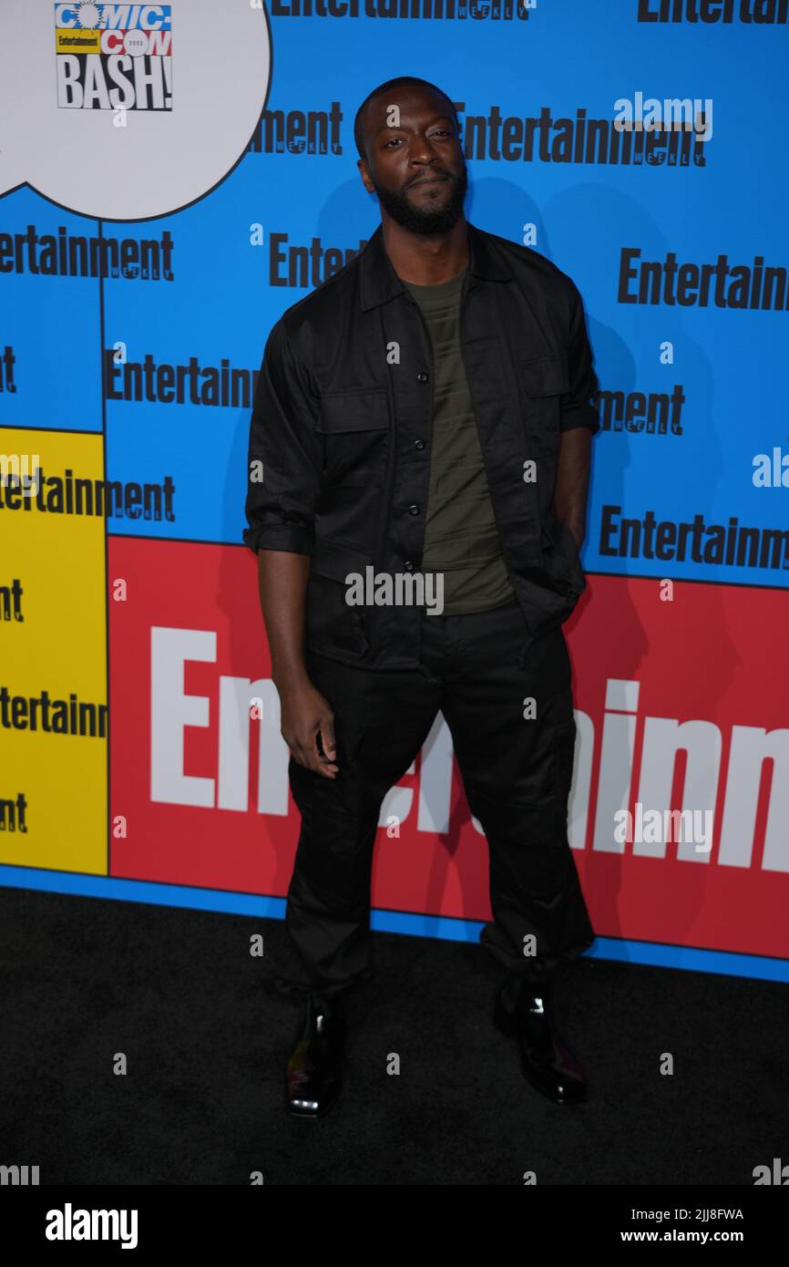 SAN DIEGO, CA - 23. JULI: Aldis Hodge auf der Entertainment Weekly Comic Con Bash in San Diego, Kalifornien, am 23. Juli 2022. Quelle: Tony Forte/MediaPunch Stockfoto