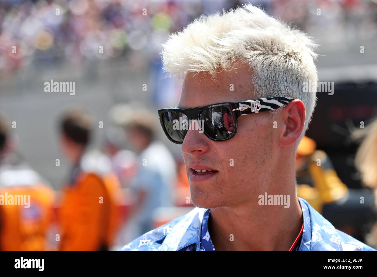 Fabio Quartararo (FRA) MotoGP Motorradfahrer auf dem Startplatz. Großer Preis von Frankreich, Sonntag, 24.. Juli 2022. Paul Ricard, Frankreich. Stockfoto