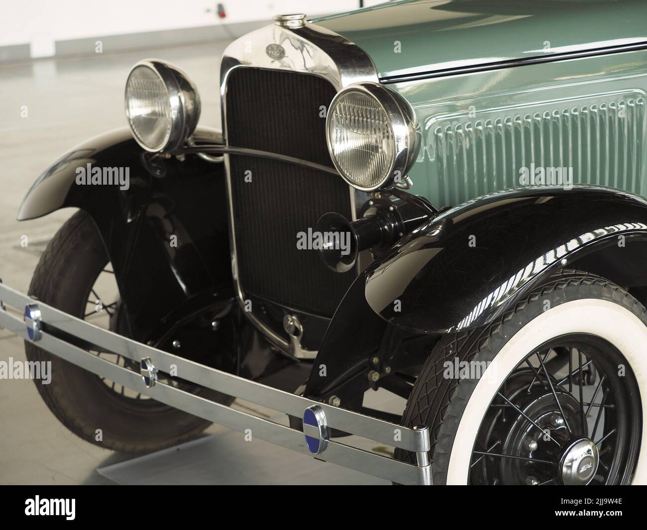 Nischny Nowgorod, Russland, Jahrmarkt, 07.24.2022. Festival, Ausstellung von Retro-Autos, Autos aus Kriegszeiten. Stockfoto