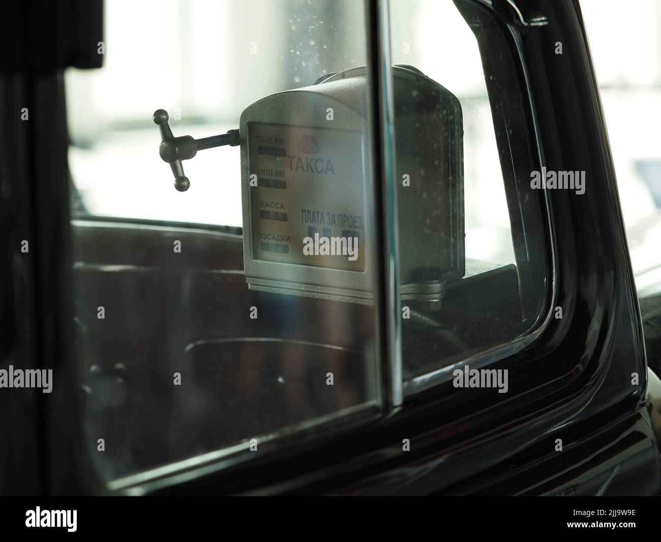 Nischny Nowgorod, Russland, Jahrmarkt, 07,242022. Nizhny Novgorod Ausstellung von Retro-Autos, Taxiwagen. Stockfoto