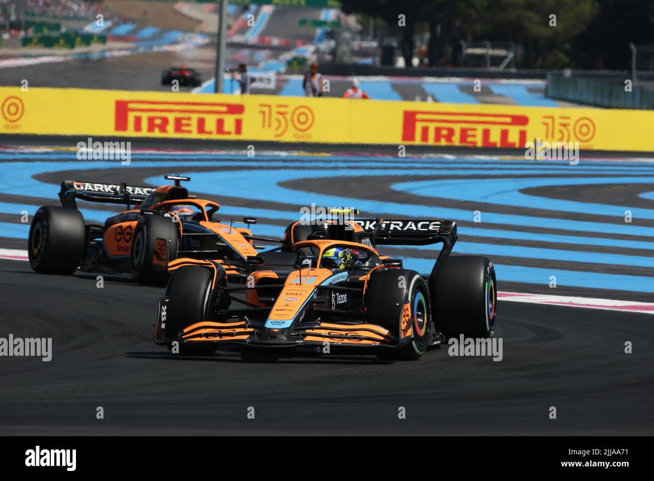jul 24 2022 Le Castellet, Frankreich - F1 2022 Frankreich GP - Rennen - Lando Norris (GBR) McLaren MCL36 Stockfoto