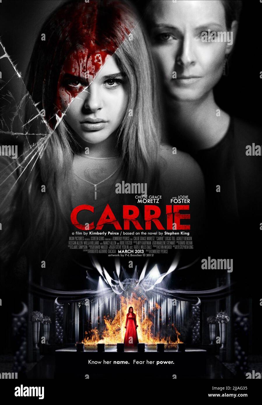 CHLOE GRACE MORETZ, JULIANNE MOORE POSTER, Carrie, 2013 Stockfoto