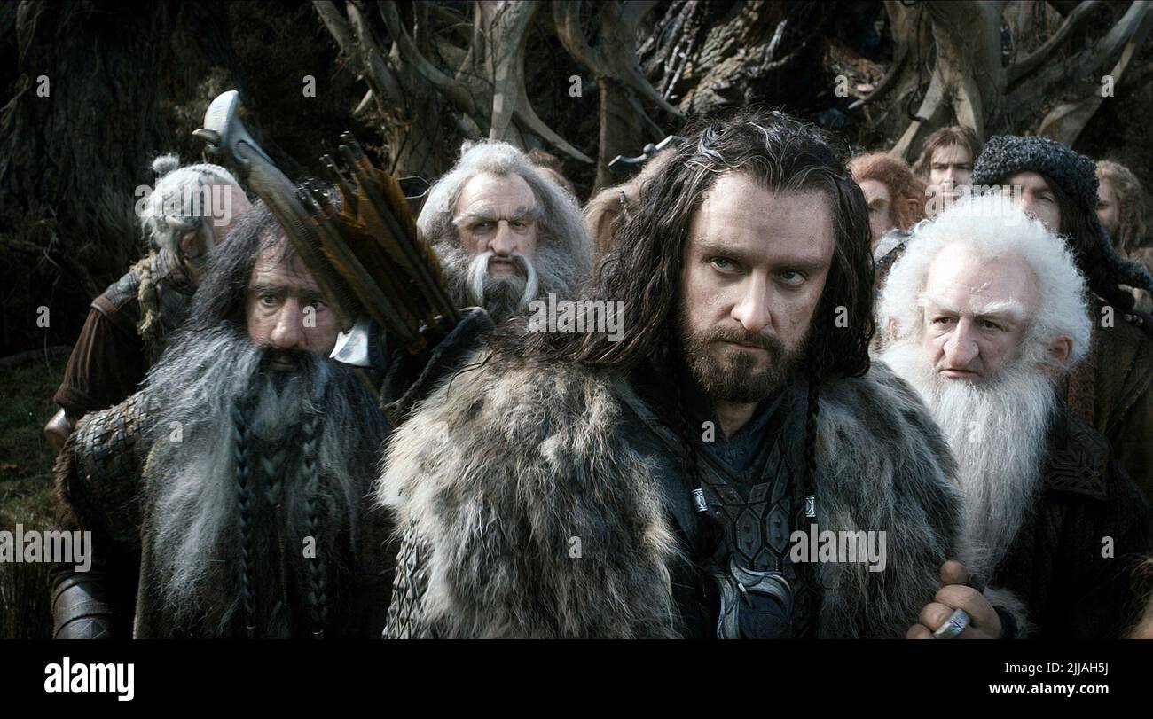 WILLIAM KIRCHER, Richard Armitage, KEN STOTT, der Hobbit: The Desolation von Smaug, 2013 Stockfoto