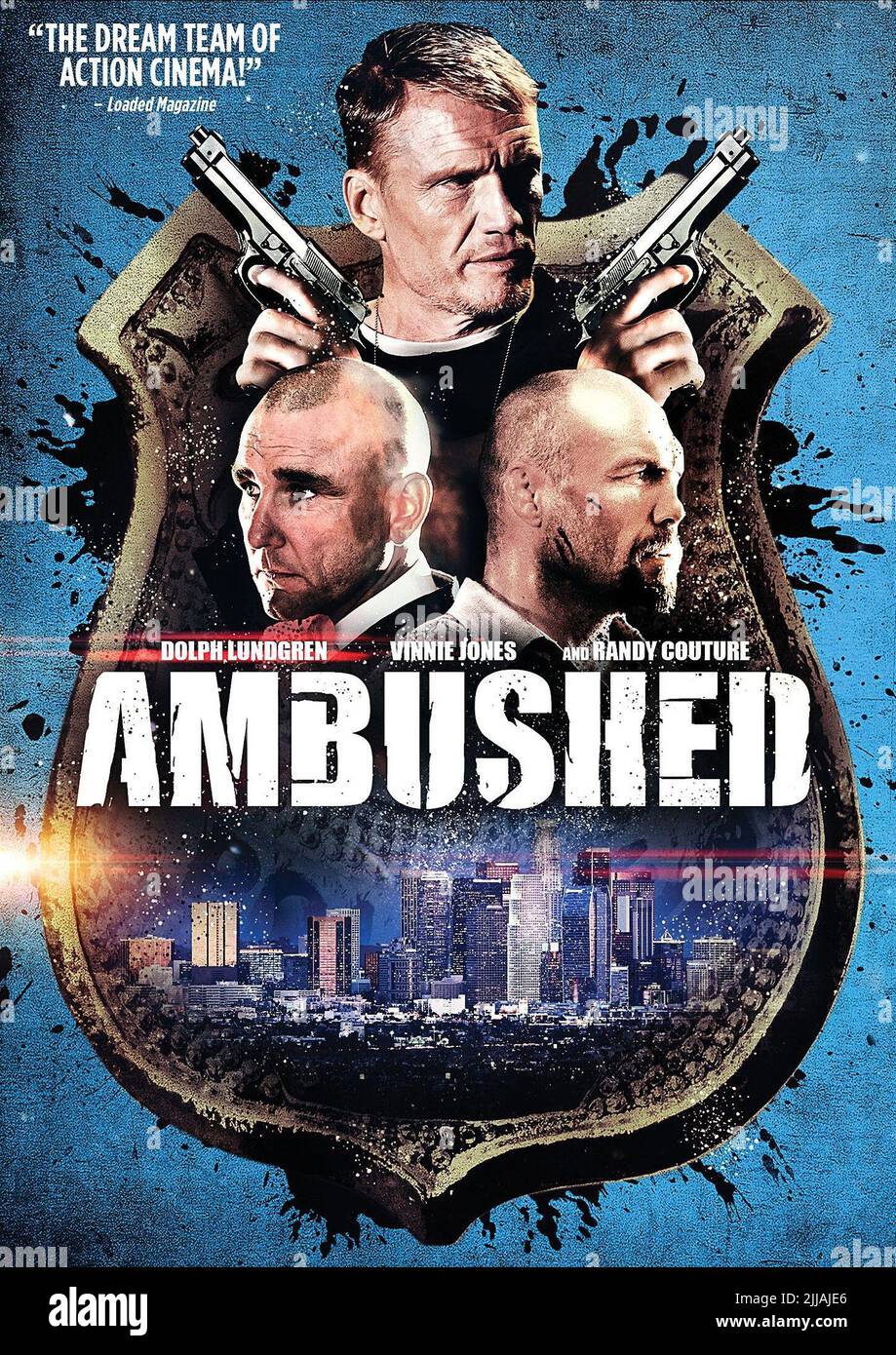 DOLPH LUNDGREN, Vinnie Jones, Randy Couture FILM POSTER, AMBUSHED, 2013 Stockfoto
