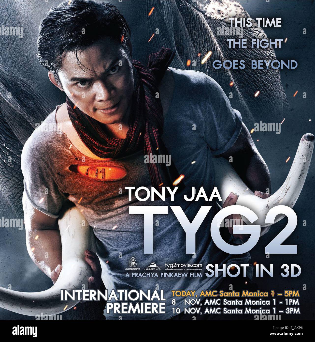 TONY JAA POSTER, WARRIOR KING 2, 2013 Stockfoto