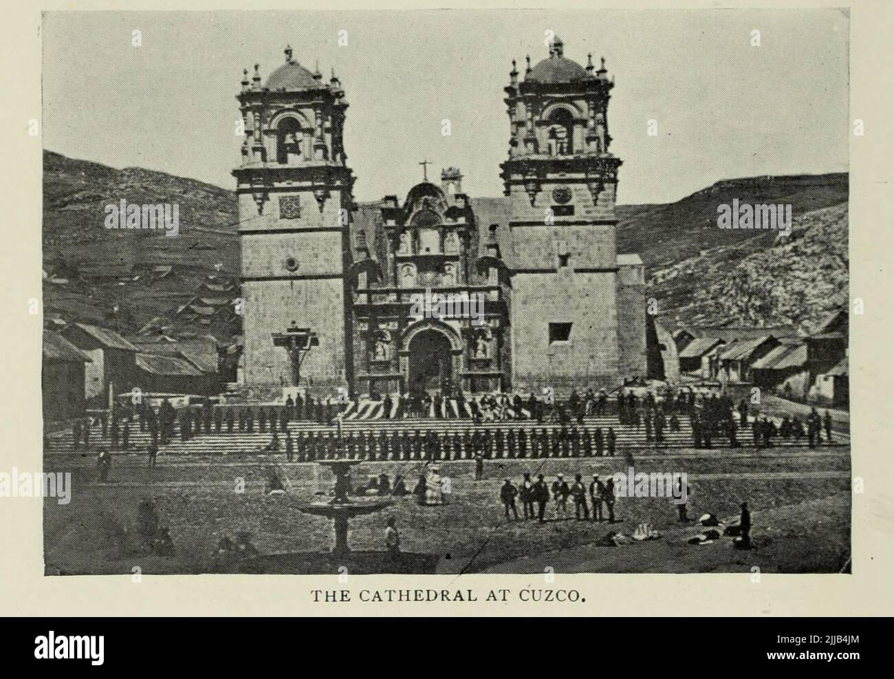 DIE KATHEDRALE IN CUZCO aus dem Artikel "GESCHÄFTSMÖGLICHKEITEN IN PERU" von H. Guillaume, F. R. G. S. , Generalkonsul für Peru in Southampton, England aus dem Engineering Magazine GEWIDMET INDUSTRIELLEN FORTSCHRITT Band VII April bis September, 1894 NEW YORK The Engineering Magazine Co Stockfoto