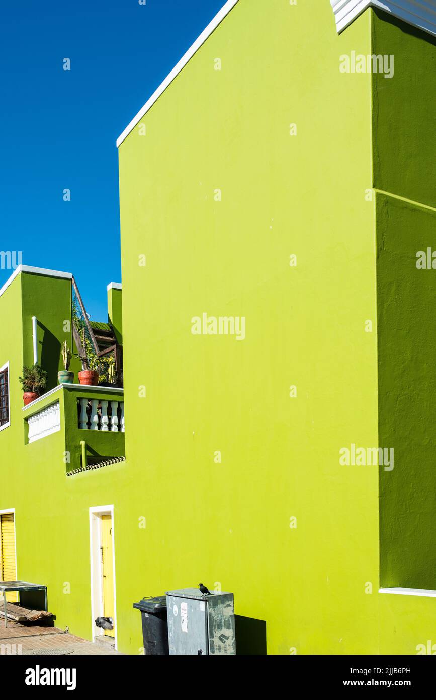 Bunte Häuser, Kapstadt Stockfoto