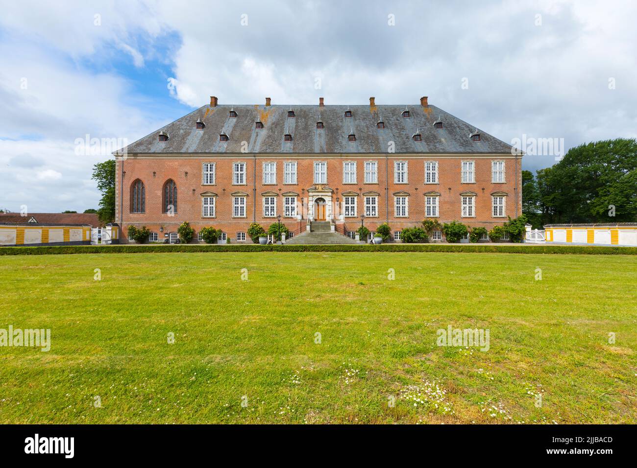 Schloss aus dem 17.. Jahrhundert Valdemar's Slot in der Nähe von Svendborg auf der Insel Tåsinge Stockfoto