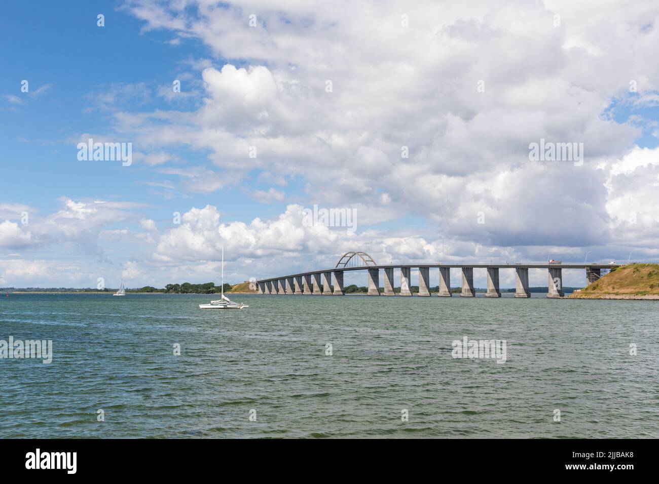 Langelandbroen Brücke verbindet die dänischen Südseeinseln Tåsinge und Langeland Stockfoto