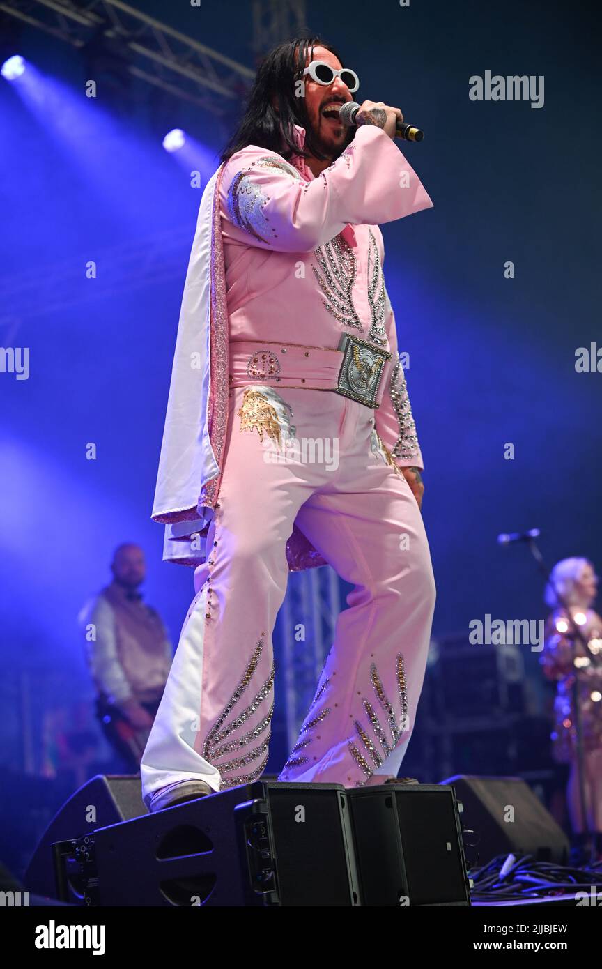 Elvana beim Tramlines Festival , Großbritannien , 24.07.2022 Stockfoto