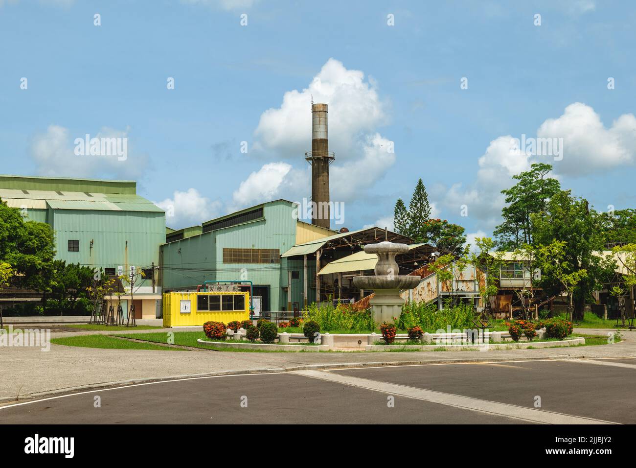 17. Juli 2022: Der Suantou Sugar Factory Cultural Park, auch bekannt als Zhecheng Cultural Park, ist ein Mehrzweckpark in Chiayi, Taiwan. Es wurde im Jahr 1906 gebaut Stockfoto