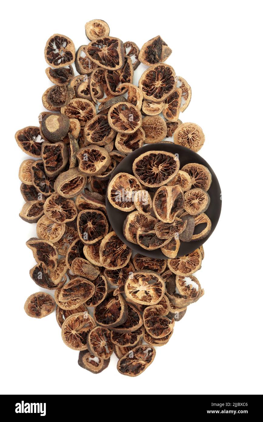 Grüne Mandarinenschälchen Kraut in der chinesischen Kräutermedizin verwendet, um Chi zu steigern, senkt Cholesterin, reguliert den Blutdruck, verbessert die Verdauung. Stockfoto