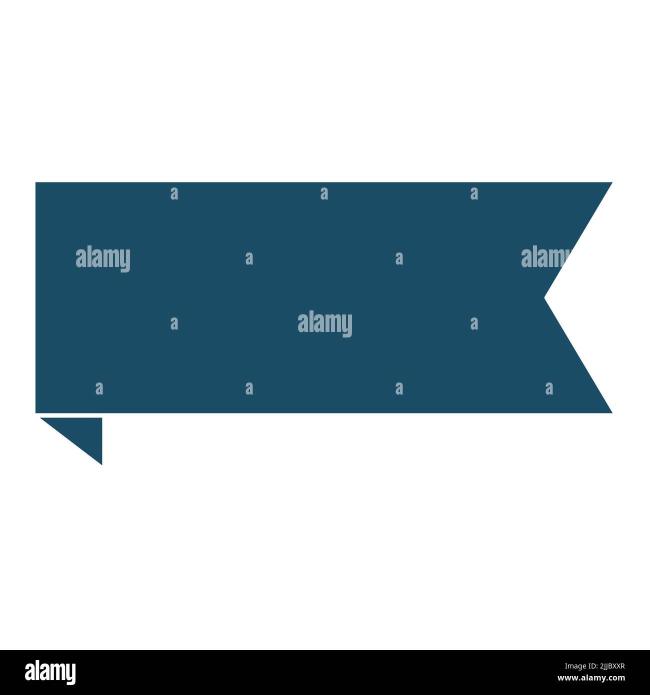 Hochwertiges dunkelblaues flaches Etikett, Band, Tag-Symbol. Piktogramm, Technologie, Objekt. Nützlich für Websites, Banner, Grußkarten, Apps und soziale Medien Stockfoto