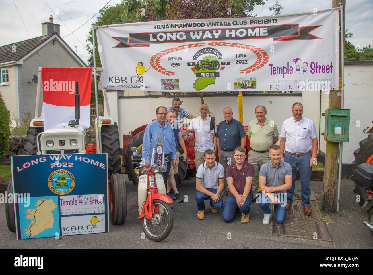 Long Way Home Vintage Run, Kilmainhamwood Check Präsentation Juli 2022 Stockfoto