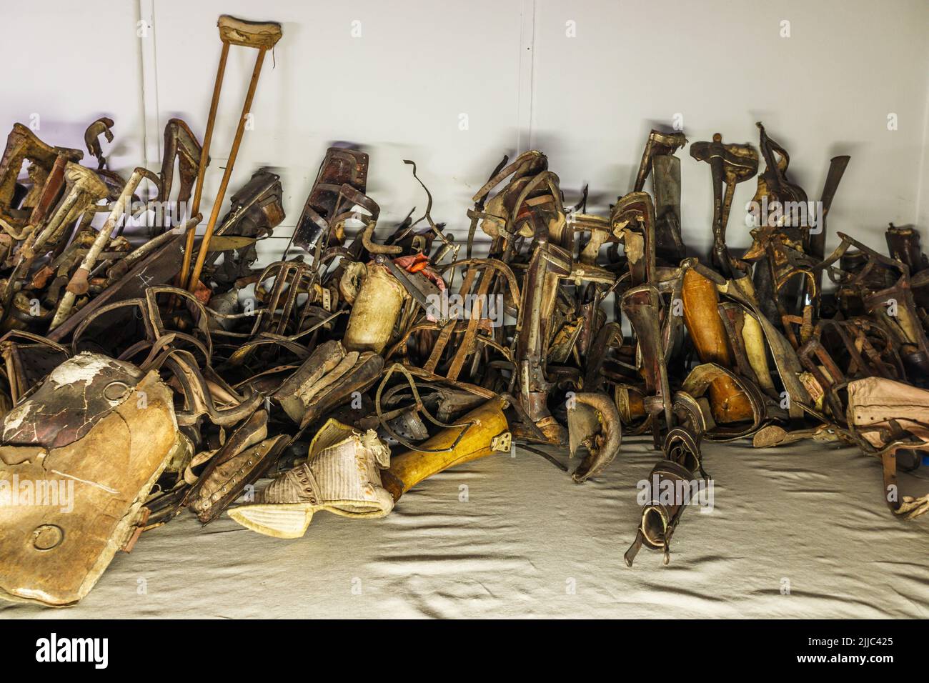 Auschwitz - KZ Birkenau. Oswiecim, Polen, 17. Juli 2022 Stockfoto