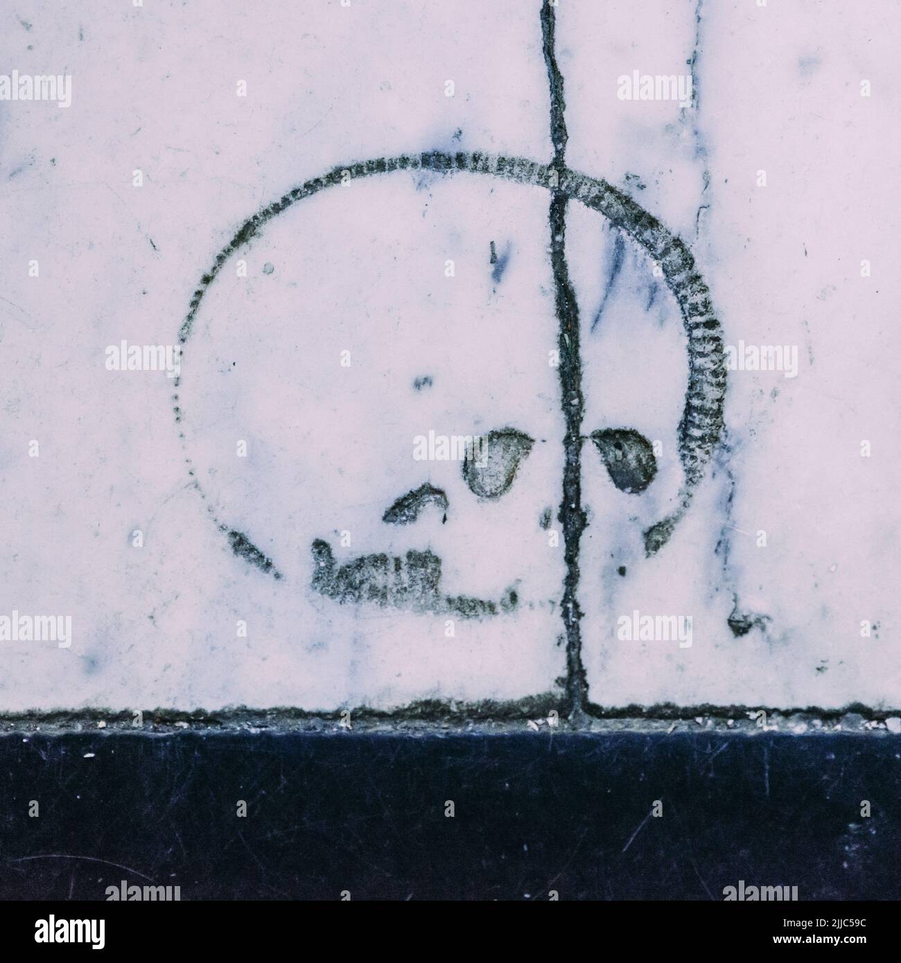 Ort, an dem Thomas Becket 1170 in der Kathedrale von Canterbury, Kent, Großbritannien, ermordet wurde Stockfoto