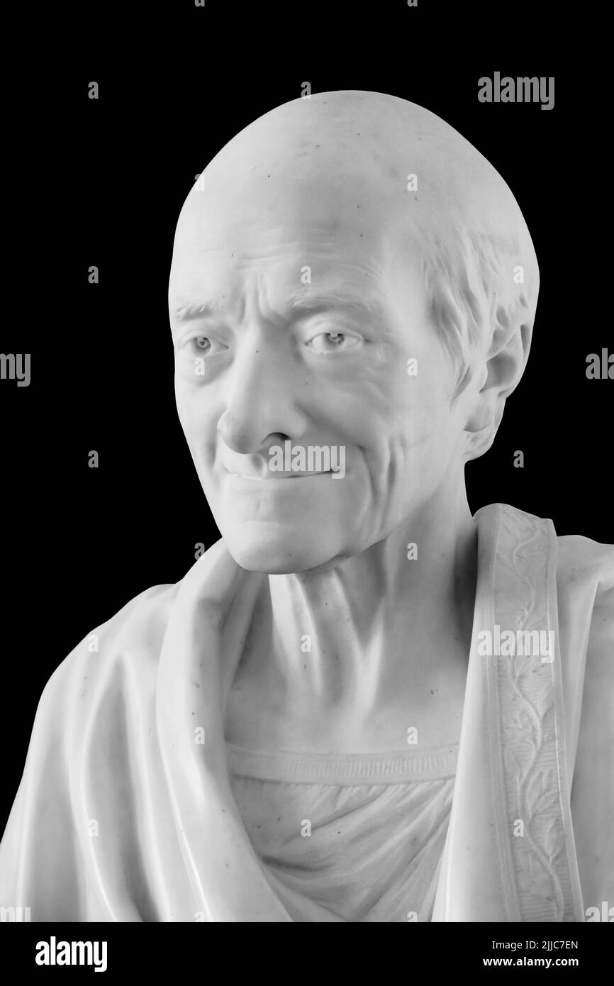 Voltaire grave and statue Fotos und Bildmaterial in hoher Auflösung