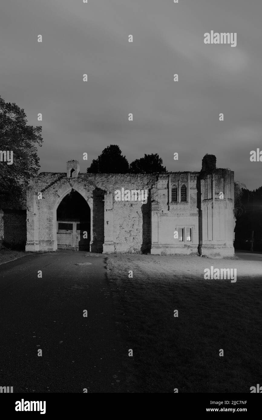 Ramsey Abbey Gatehouse, Ramsey Town, Huntingdonshire, Cambridgeshire, England, VEREINIGTES KÖNIGREICH Stockfoto