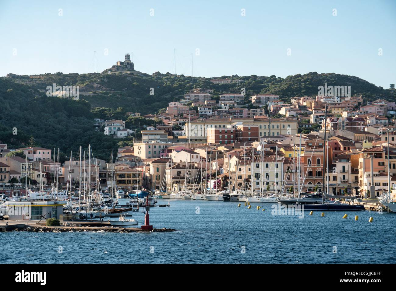 Hafen von Isloa La Maddalena , Sardinien, Italien, Europa Stockfoto