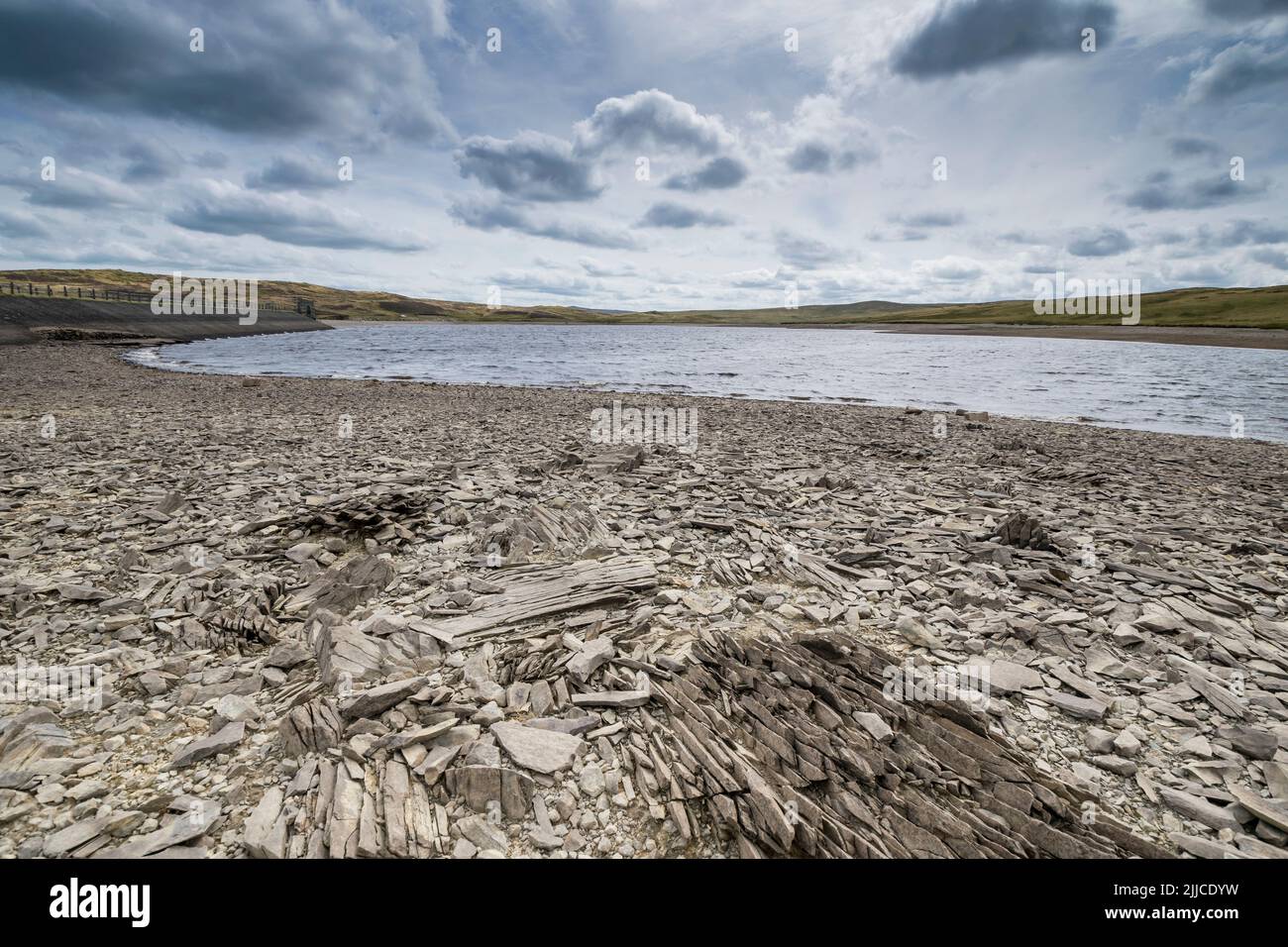 Llyn Aled ISAF Reservoir auf Denbighshire Moors North Wales Stockfoto