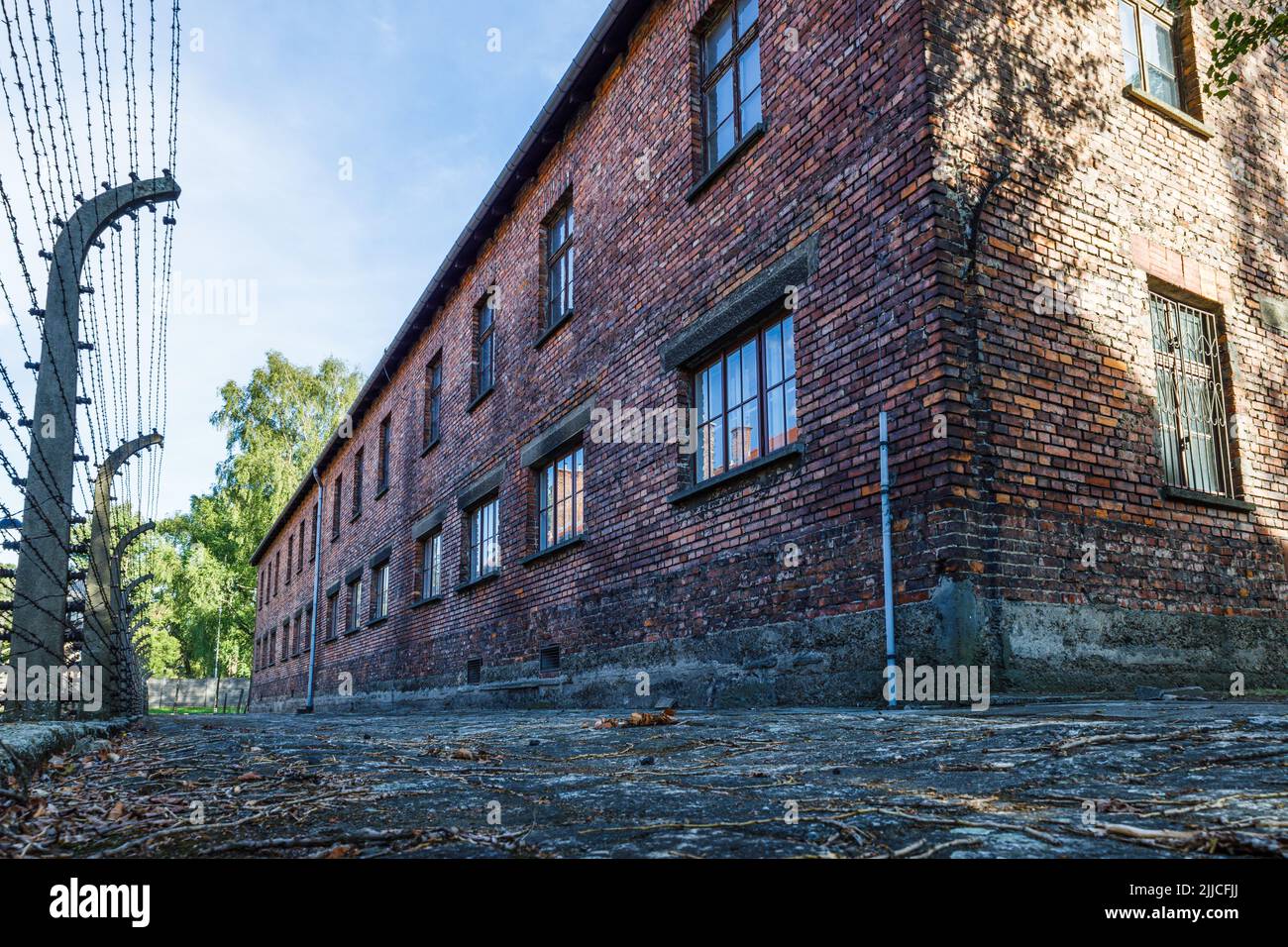 Auschwitz - KZ Birkenau. Oswiecim, Polen, 17. Juli 2022 Stockfoto