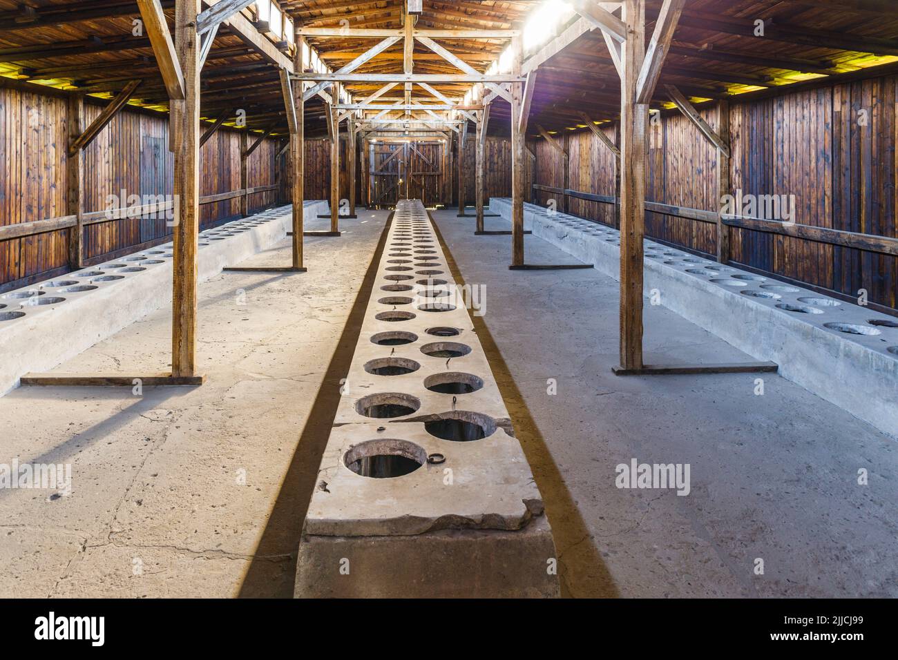 Auschwitz - KZ Birkenau. Holocaust-Mahnmal. Oswiecim, Polen, 17. Juli 2022 Stockfoto