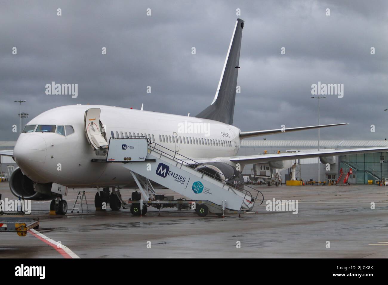 Flughafen Glasgow, Schottland Stockfoto