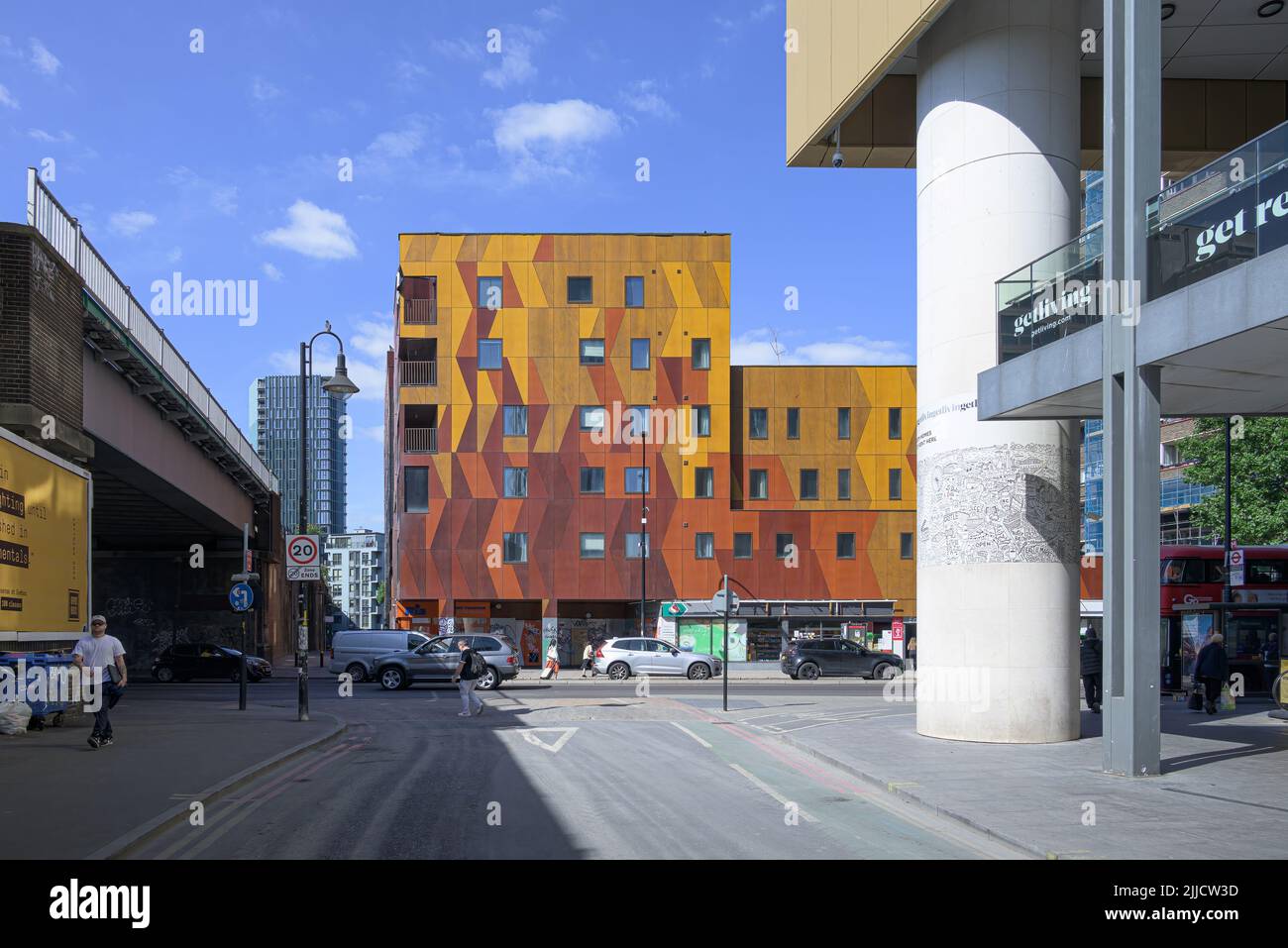 London, England, UK - Wohnen und gemischte Nutzung Gebäude von S333 Architecture & Urbanism Stockfoto