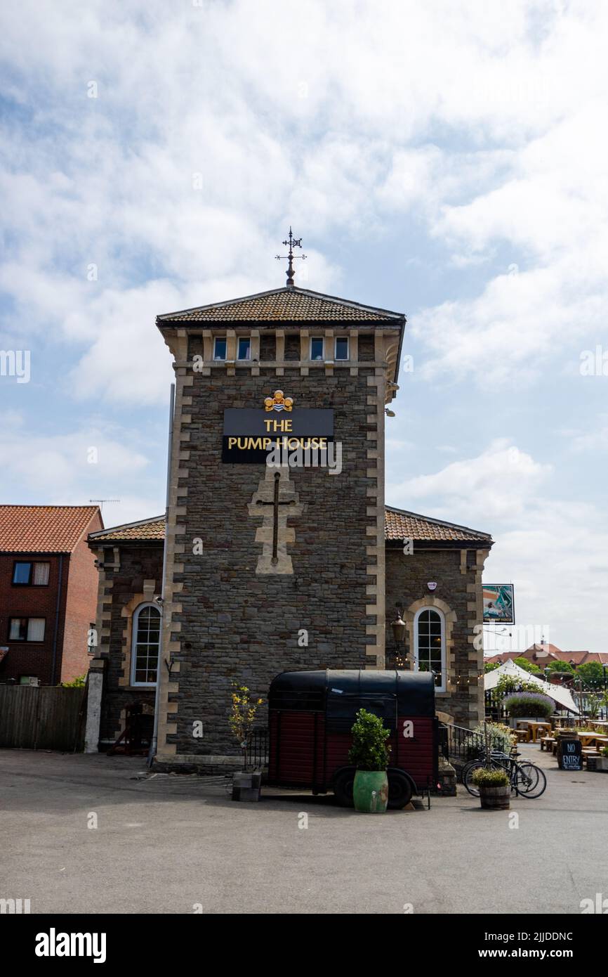 The Pump House, Hotwells, Bristol, Großbritannien (Jul22) Stockfoto