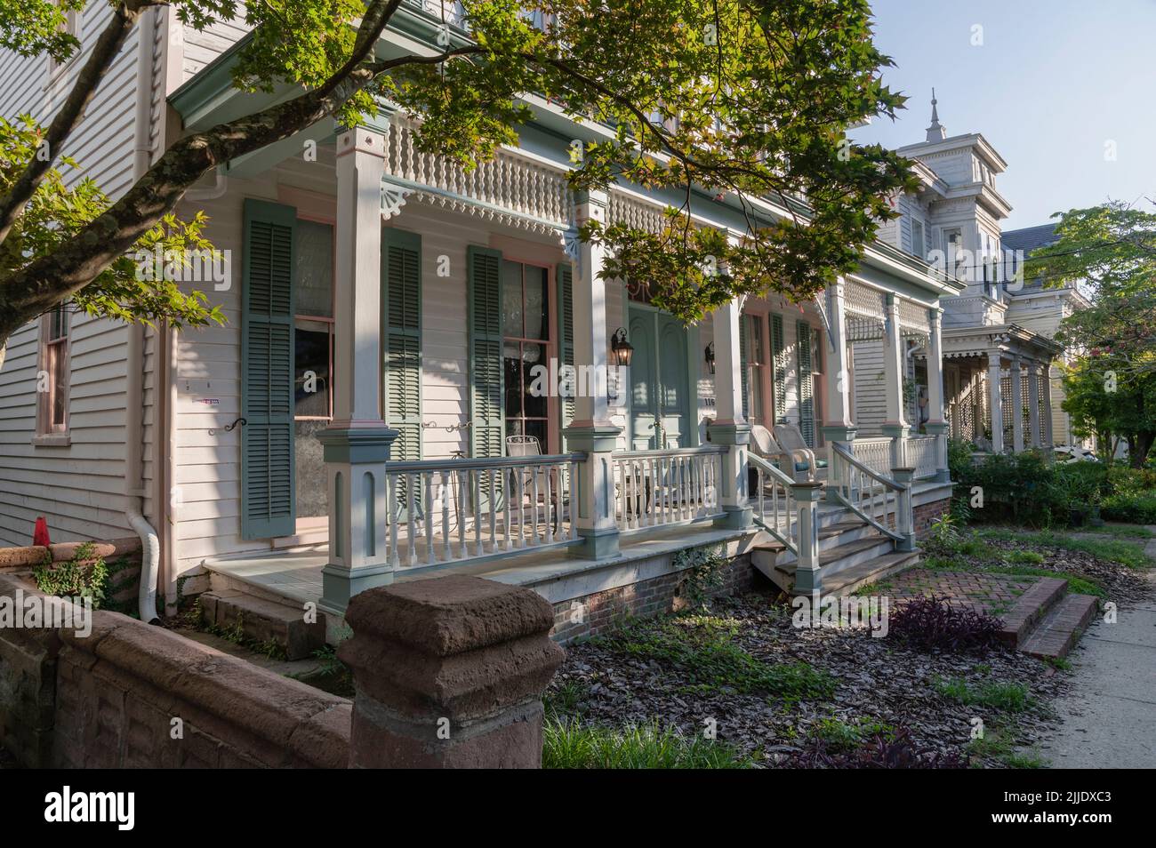 Häuser Mit Historischem Charakter, Innenstadt Von Wilmington, North Carolina, Usa Stockfoto