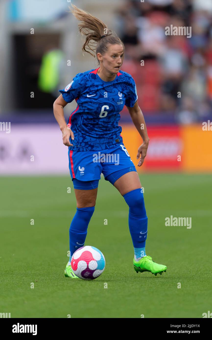 Sandie Toletti (France Women) während des UEFA Women s Euro England 2022-Spiels zwischen France 1-0 Netherlands am 23. Juli 2022 im New York Stadium in Rotherham, England. Quelle: Maurizio Borsari/AFLO/Alamy Live News Stockfoto