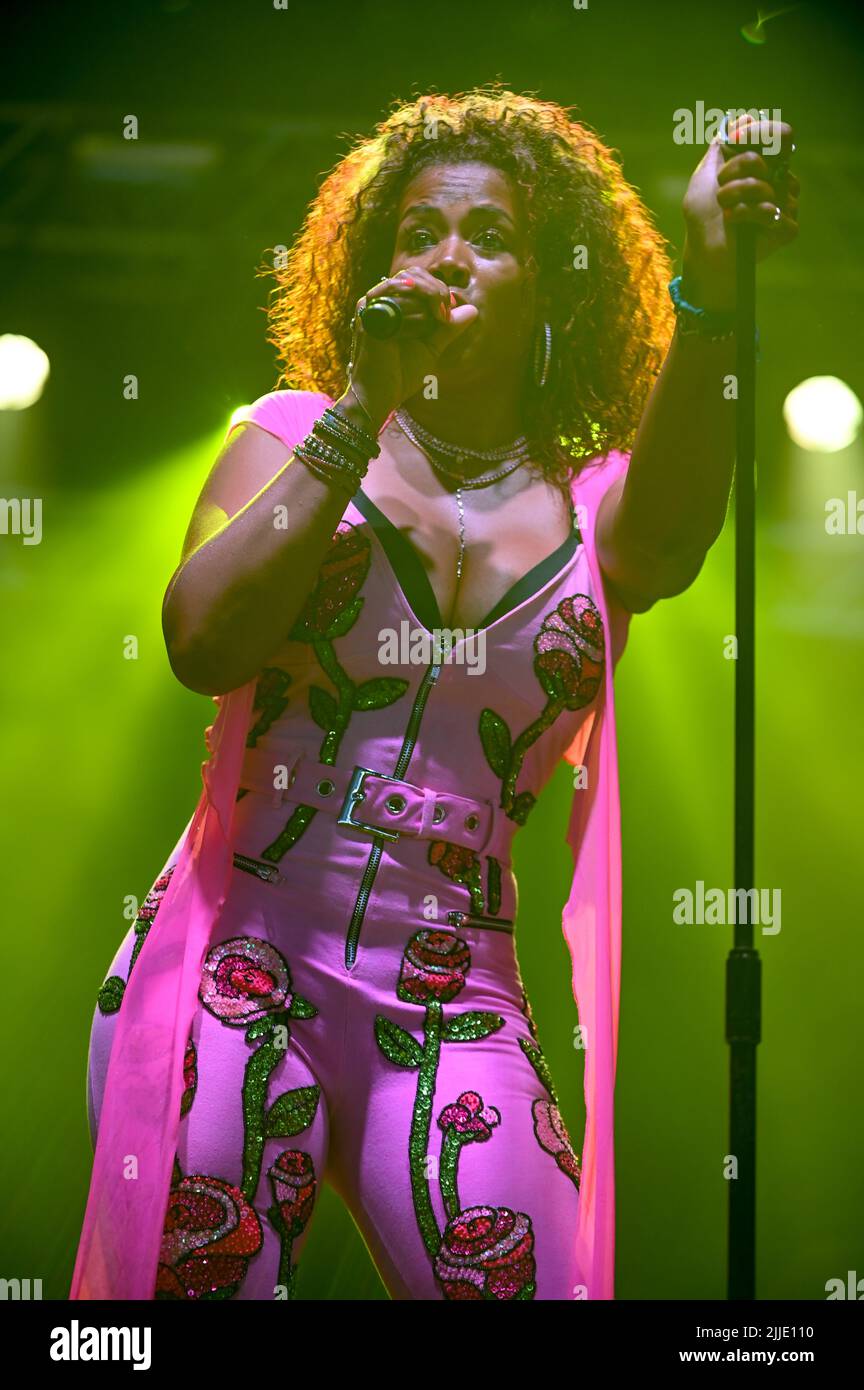 Kelis beim Tramlines Festival , Großbritannien , 24.07.2022 , ihr Hit Song Milkshake Stockfoto Kelis beim Tramlines Festival , Großbritannien , 24.07.2022 , ihr Hit Song Milkshake Stockfoto