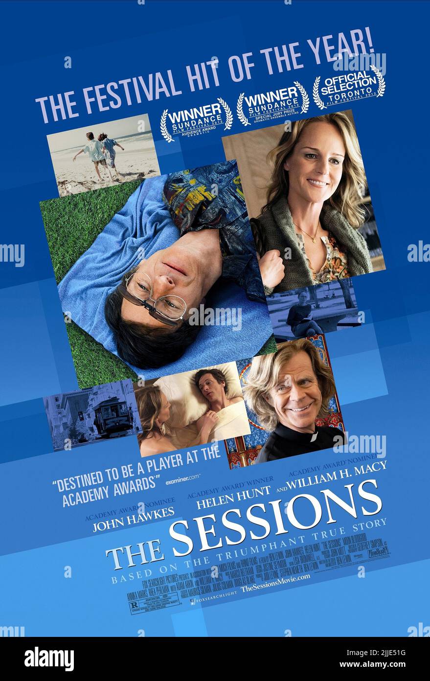 JOHN HAWKES, Helen Hunt, William H.MACY, Plakat, die Sessions, 2012 Stockfoto