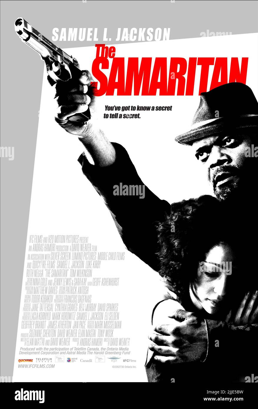 RUTH NEGGA, Samuel L. Jackson, Plakat, der Samariter, 2012 Stockfoto