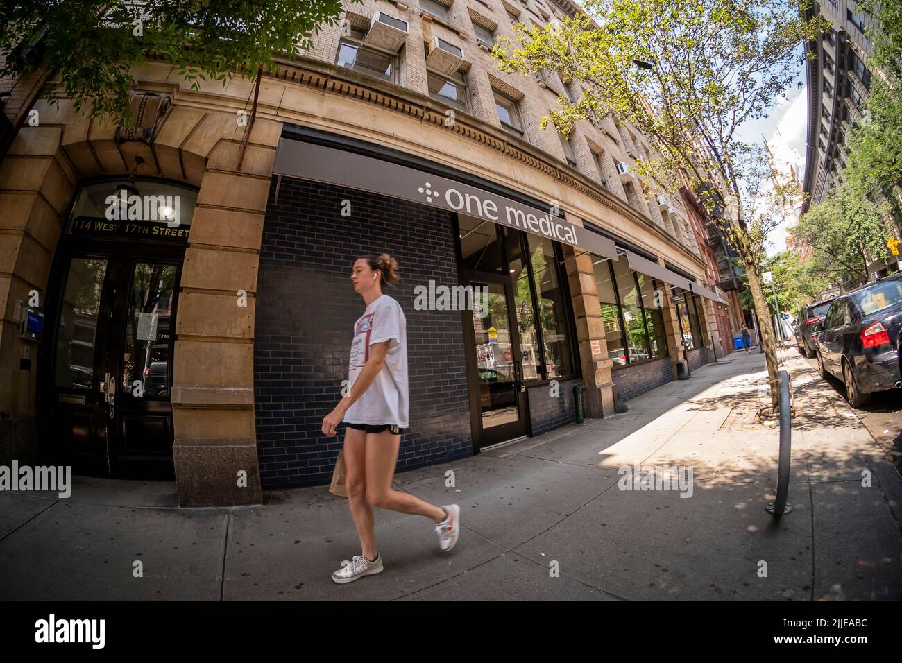 The One Medical Offices in Chelsea in New York am Donnerstag, den 21. Juli 2022. Amazon gab bekannt, dass es One Medical, einen Anbieter von primärer Gesundheitsversorgung, für rund $3,9 Milliarden kauft. One Medical verfügt über 188 Büros, die 25 Märkte bedienen. (© Richard B. Levine) Stockfoto