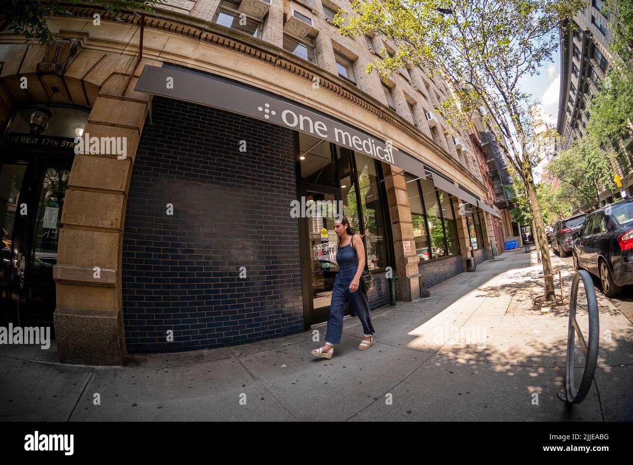 The One Medical Offices in Chelsea in New York am Donnerstag, den 21. Juli 2022. Amazon gab bekannt, dass es One Medical, einen Anbieter von primärer Gesundheitsversorgung, für rund $3,9 Milliarden kauft. One Medical verfügt über 188 Büros, die 25 Märkte bedienen. (© Richard B. Levine) Stockfoto