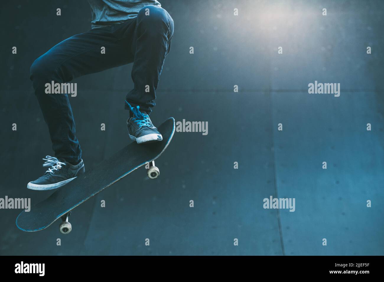 Skateboarding Lifestyle Hobby Freestyle Mann Trick Stockfoto
